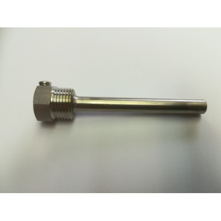 Jímka teploměrová 1/2", L100, AISI 304