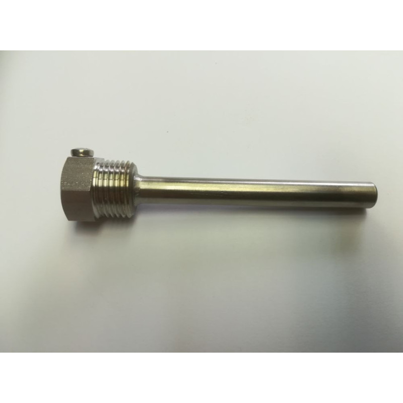 Jímka teploměrová 1/2", L100, AISI 304