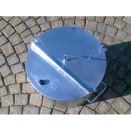 Víko nádoby DN500 s míchadlem, dělené