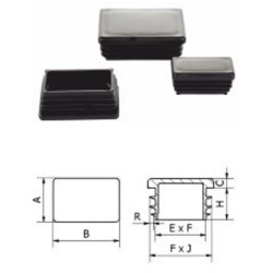 Zátka, krytka 60x40 mm